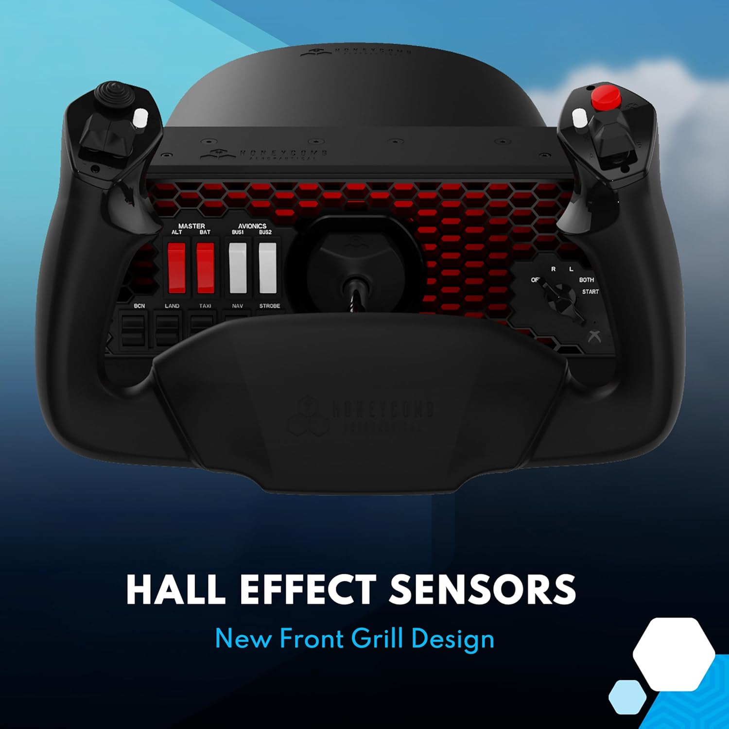 Honeycomb Alpha Flight Controls Yoke & Switch Panel image number 1