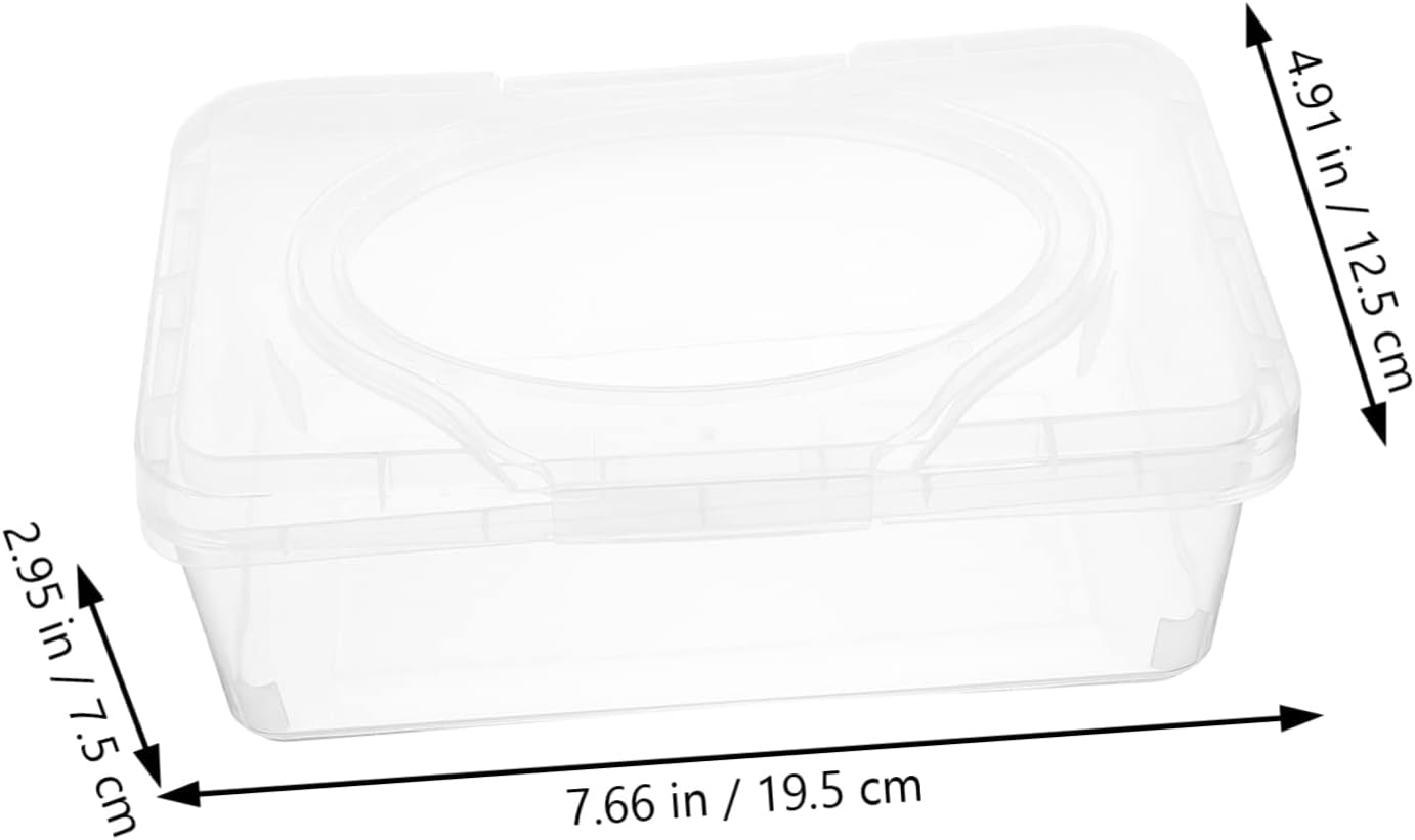 STOBAZA 2Pcs Cleansing Tissue Box Wipes Dispenser Portable Wipes Case for Travel Holder Cover image number 2