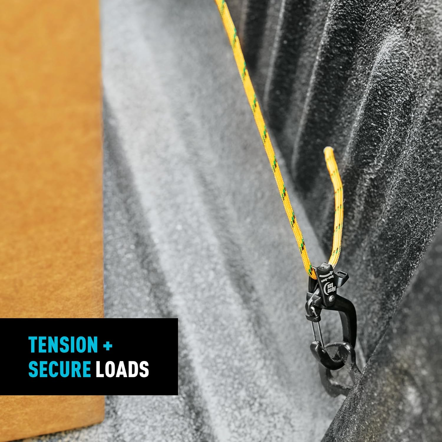 Nite IZE Camjam Slidelock Cord Tensioner & 3M Paracord - with Pull Lock and Quick Release Lever - 100Lb Load Limit - Fits Cord Sizes 2-5Mm - Small image number 6