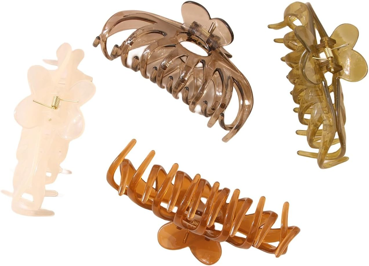 Traziewell Hair Clips, Women'S Big Claw Clips for Thick Hair for Women, Hair Clip for Long Curly Hair, Non-Slip Hair Clips, Girls 1205 image number 4