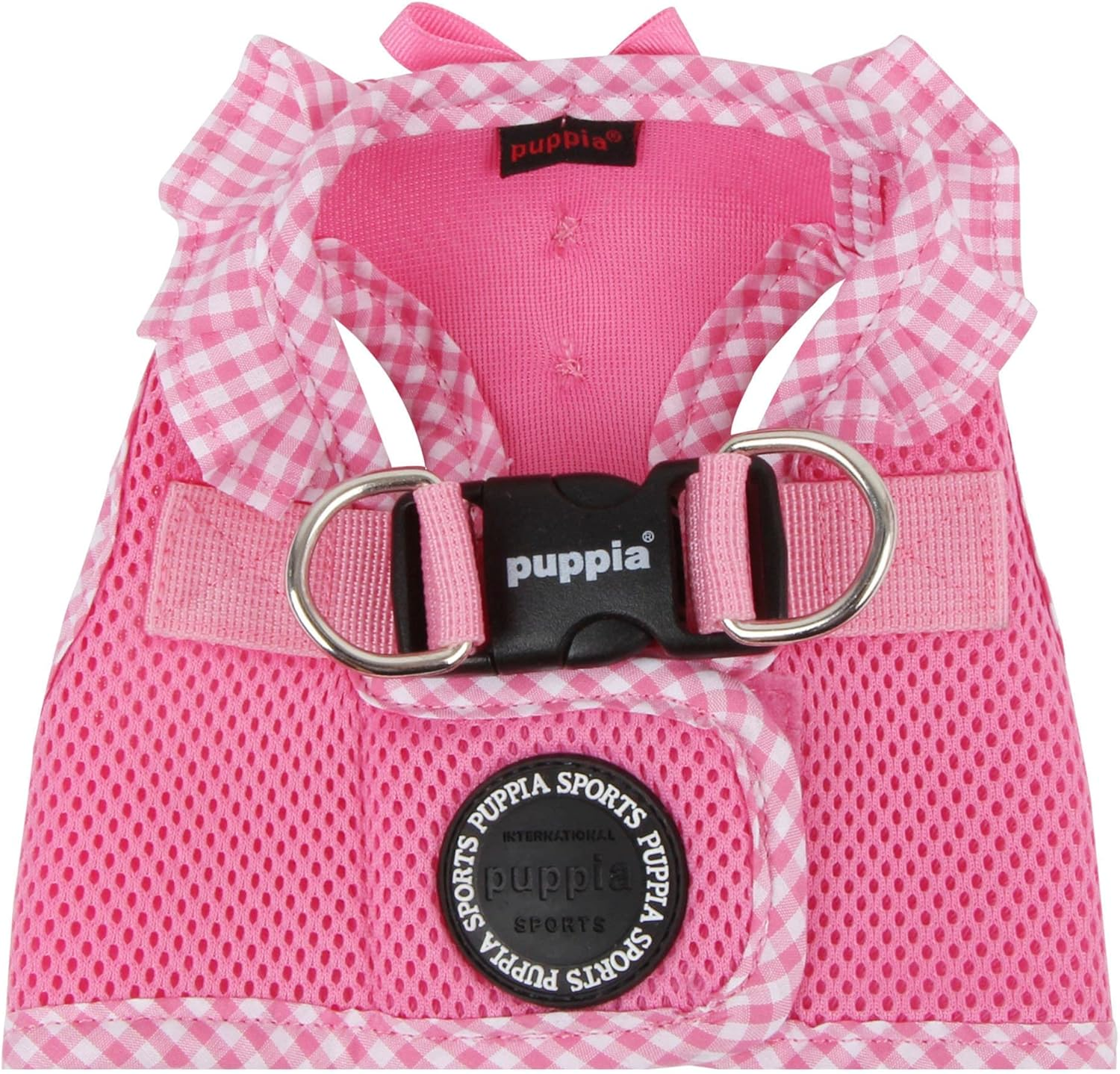 Puppia Gingham Dog Vest, Pink Medium image number 5
