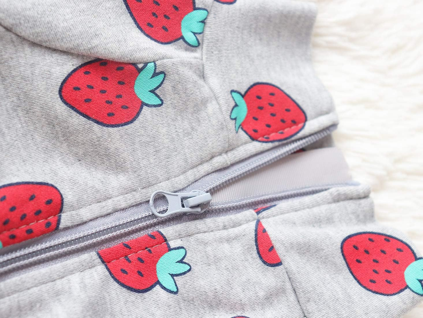 Miaododo Cotton Large Dog Pajamas Strawberry Printing,Full Belly Coverage Dog PJS for Medium Large Dogs after Surgery,Big Dog Clothes Holiday (32(Chest 32.28'',Back Length 21.65''), Pink Strawberry) image number 2