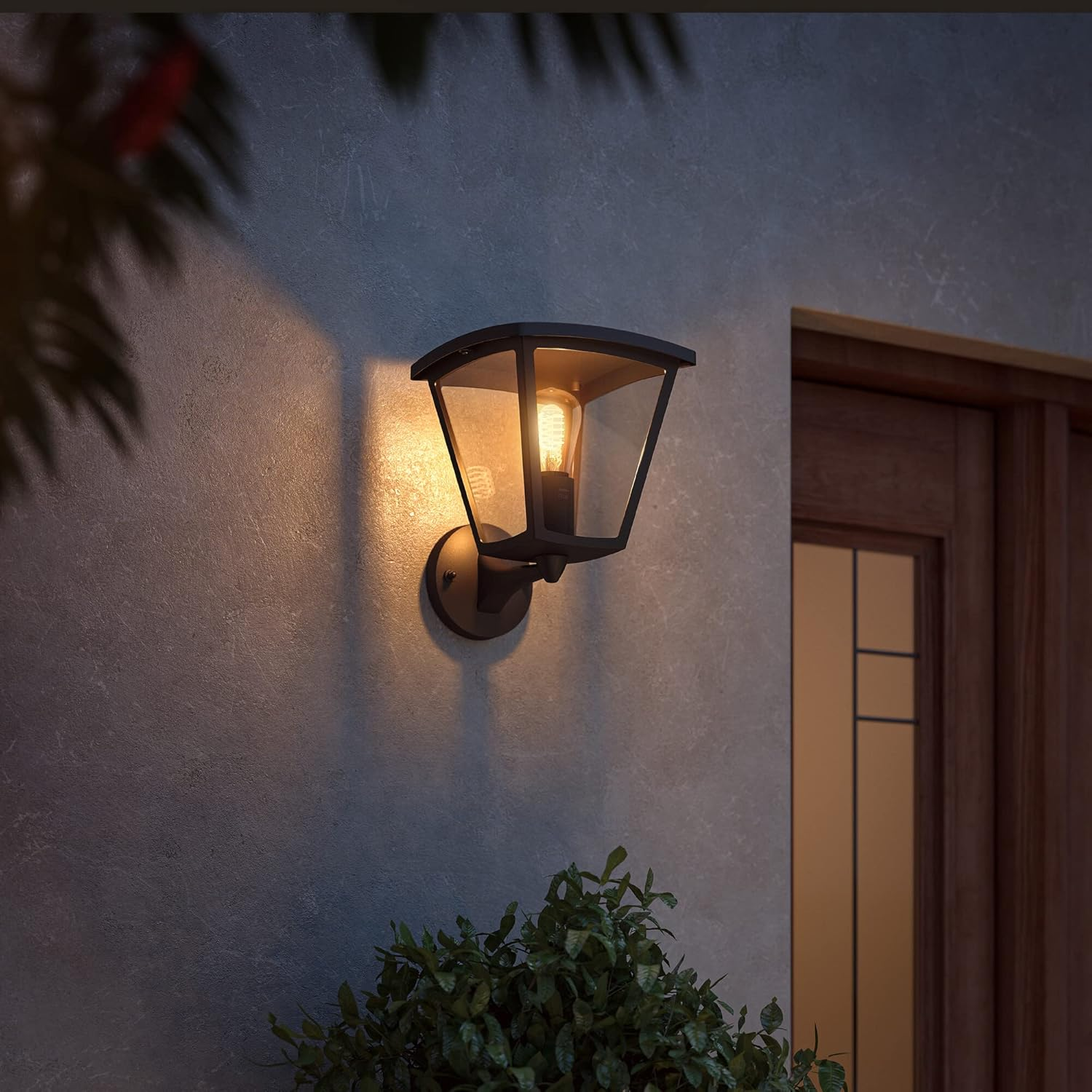 Philips Hue Inara White Smart Light Wall Lantern. (Black) for Outdoor Smart Home Lighting, Patio, Terrace and Garden image number 2