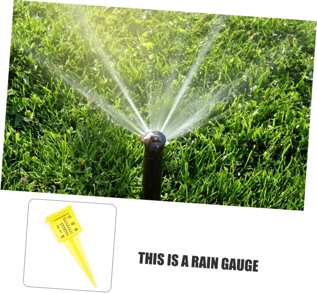 SEWOART Rain Gauges Outdoors Sprinkler Cups 5 Pack Rain Measure Gauge for Yard Garden Water Gauge