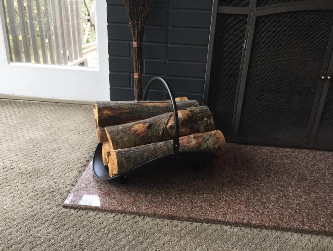 Rocky Mountain Goods Firewood Basket Holder Indoor - Decorative Finish Metal Log Holder - Fireplace Wood Rack Is Ideal Size for Indoor Use - Assembly Wrench Included - for Modern or Classic Home image number 4