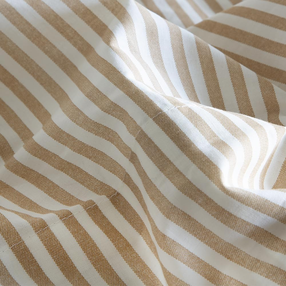 Altube Mustard 100% Cotton Duvet Cover Set 180 X 190/200 Thread Count 100% Cotton image number 1