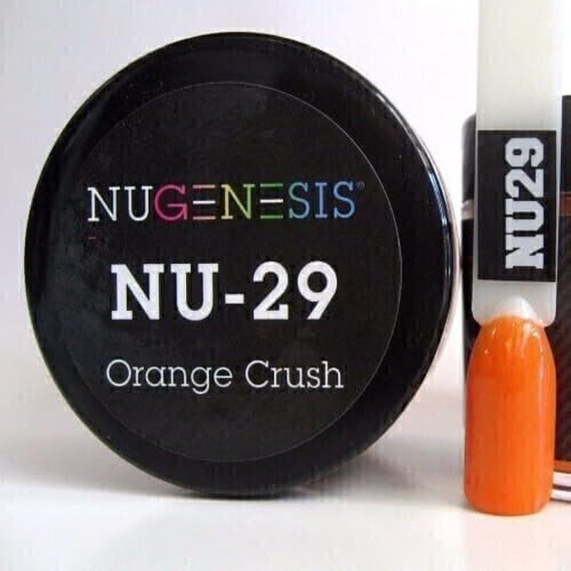 Nugenesis Dipping Powder Nail System Color NU-029 - Orange Crush - 43G
