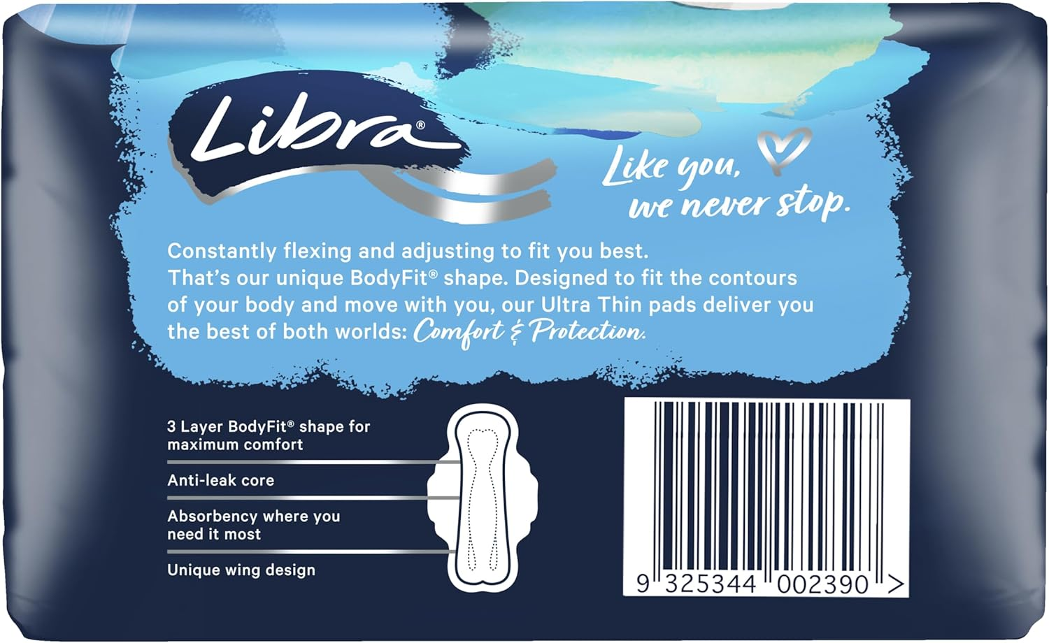 Libra Ultra Thin Pad Regular with Wings, Pack of 20 image number 2