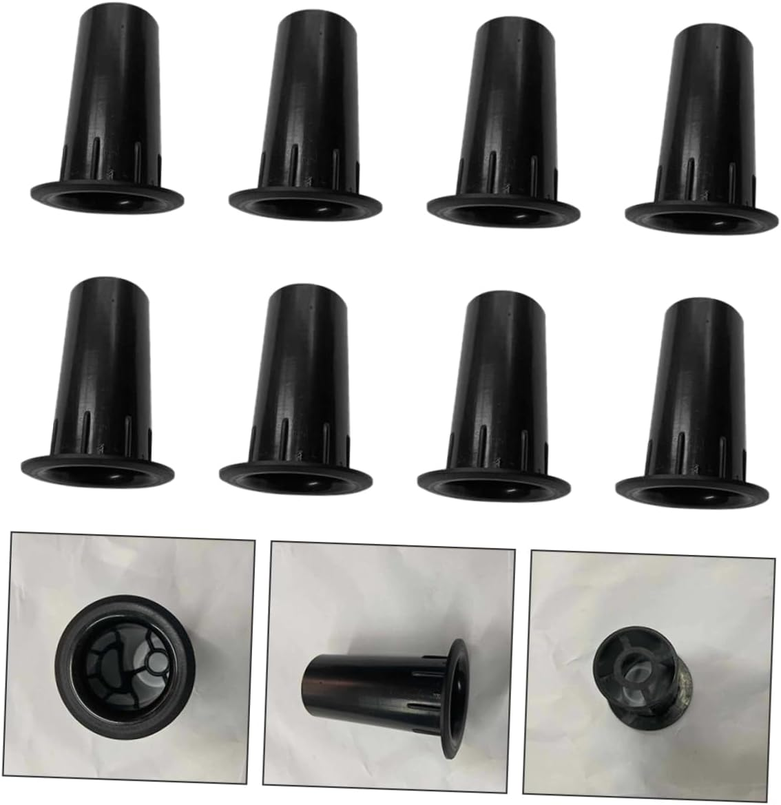 DOITOOL 20Pcs Speaker Air Outlet Port Tube 41X80Mm Plastic Woofer Box Bass Reflex Tube Speaker Hole Replacement for Home Audio Subwoofer Accessories image number 6
