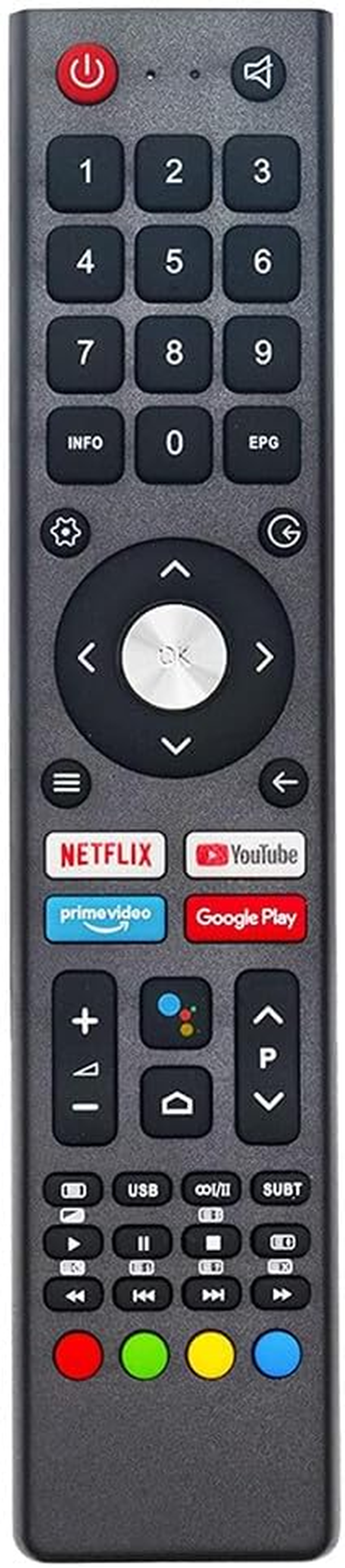 For Kogan TV Replacement Remote Control RCKGNTVT006 T006 YDX137-G36 Series 9 LCD LED, RM-C3362 RM-C3367 RM-C3407 Replacement Remote for CHIQ JVC Smart TV Televisions, No Voice Function image number 2