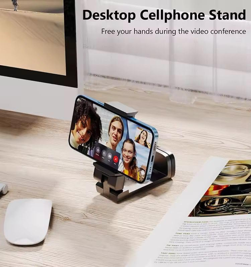 Universal Airplane Phone Holder, Hands-Free Travel Phone Mount with 360&deg; Rotation, Foldable Compact Design, Compatible with All Smartphones Redease image number 5