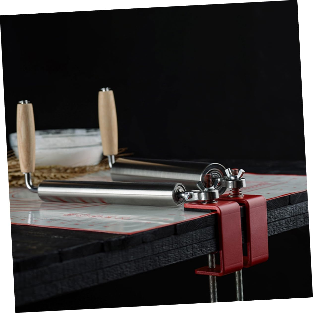 Stainless Steel Rolling Pin for Kitchen Practical Dough Roller for Baking Cookies and Pastry Dough image number 4