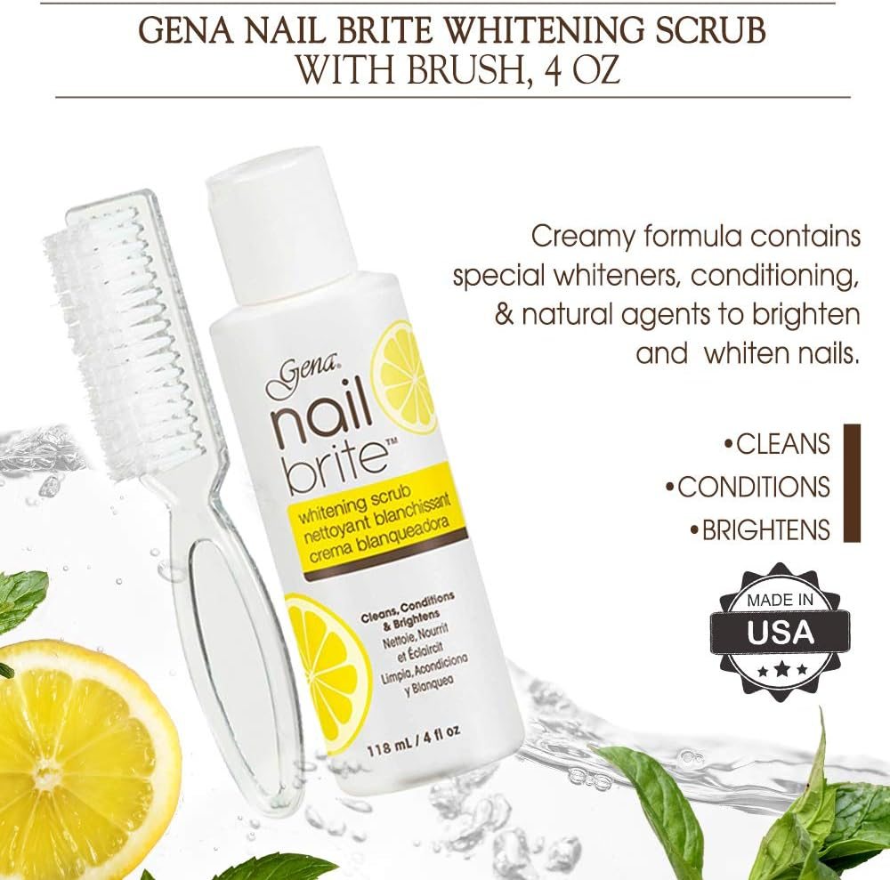 Gena Nail Brite with Brush, 4 Ounce image number 2