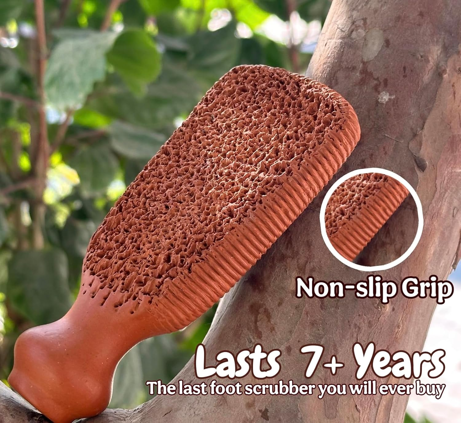 Natural Pumice Stone Made up of Terra Cotta Ancient Indus Valley Foot Scrubber Callus Remover Skin Care Kit for Hand and Dead Skin, Pedicure Tools Foot Exfoliator, Cracked Heels, Body Loofah image number 2