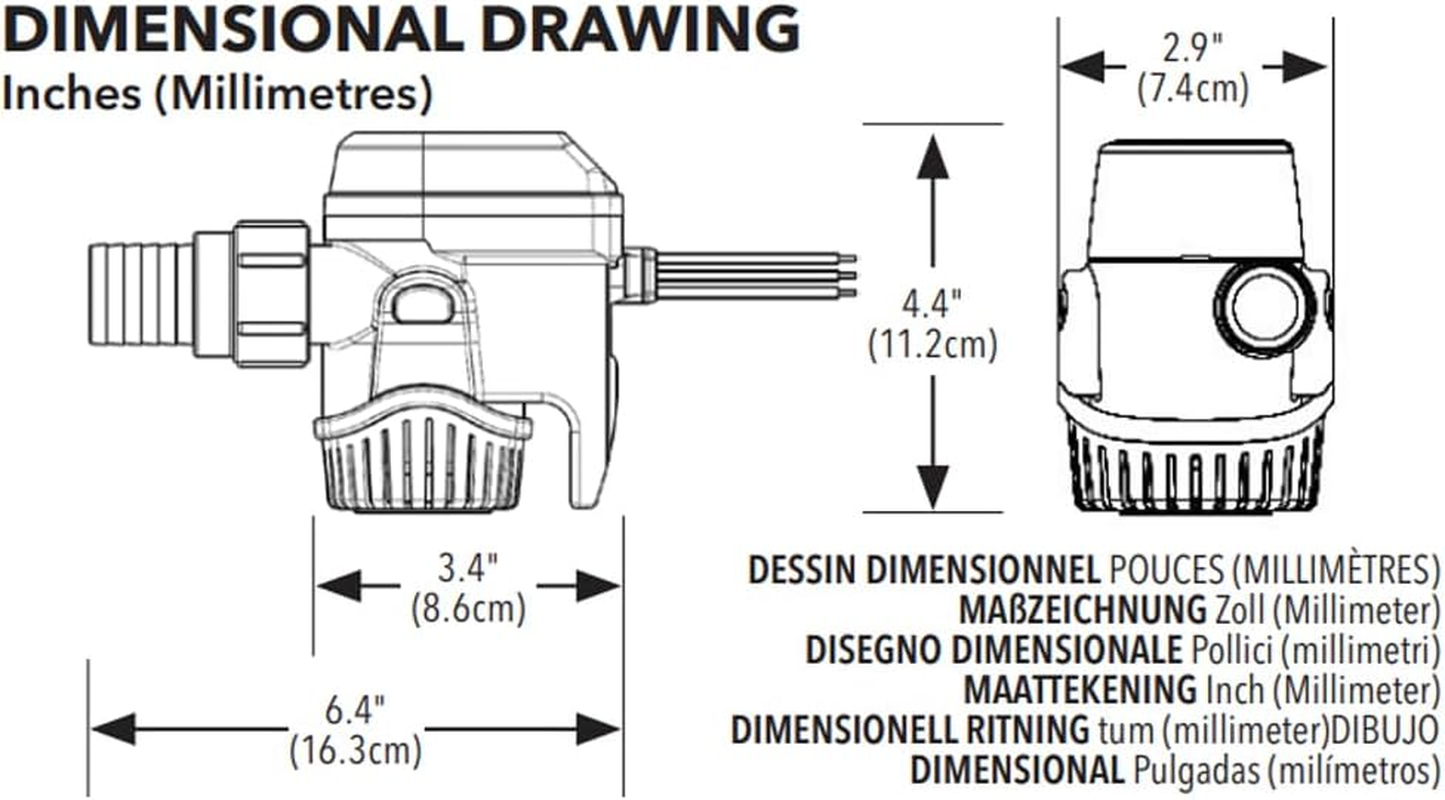 Rule Mate Fully Automated, Water Sensing Bilge Pump image number 1