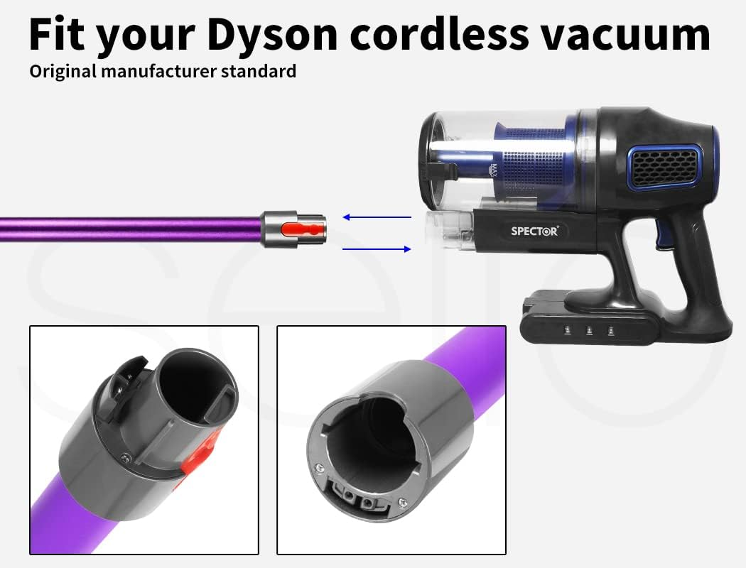 Dyson Wand Stick Extension Tube for V7 V8 V10 V11 V15 Vacuum Cleaner Replacement - Original Factory Standard, Perfect Fit, Long-Lasting Design(Purple) image number 2