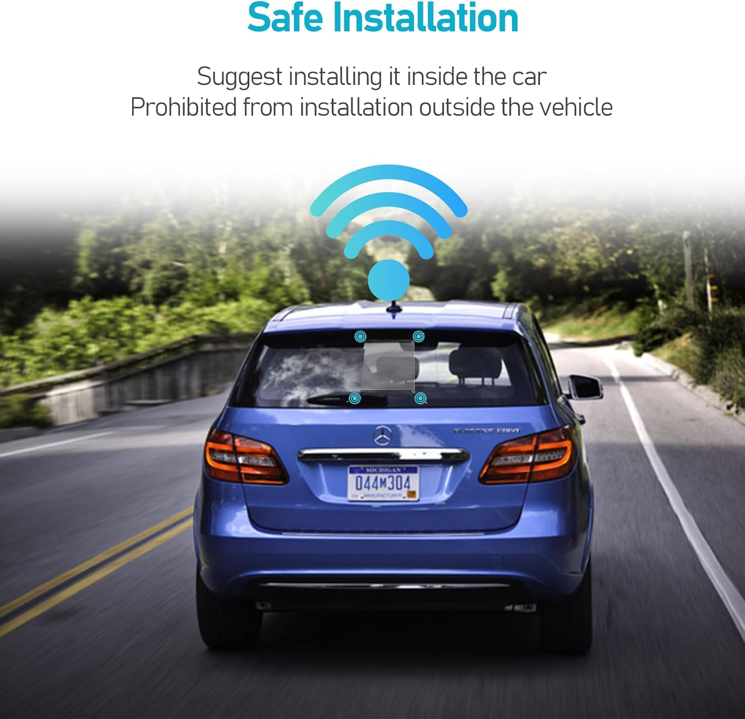 Daboot Starlink Mini Mount - Suction Cup Car Mount for Star Link Mini Accessories Mounting Kit for Vehicle Windows and Sunroofs Starlink Roof Holder for Car, RV, Boat, Truck Glass (White) image number 4