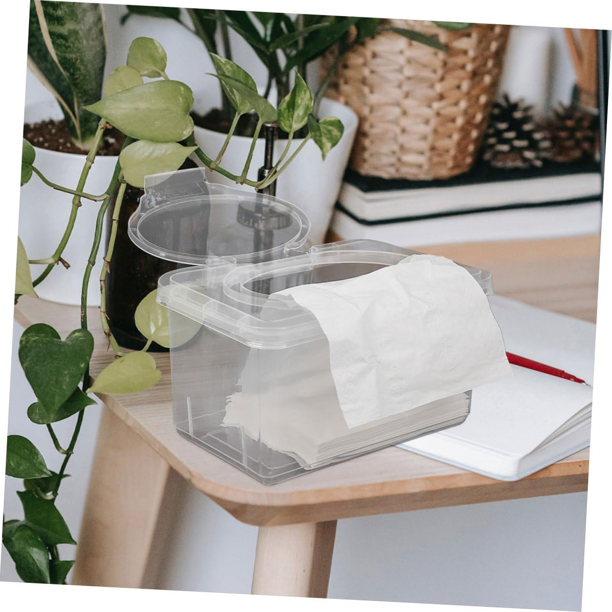 Wipe Dispenser for Bathroom Reusable Baby Wipe Container Storage Case Holder Baby Wet image number 1