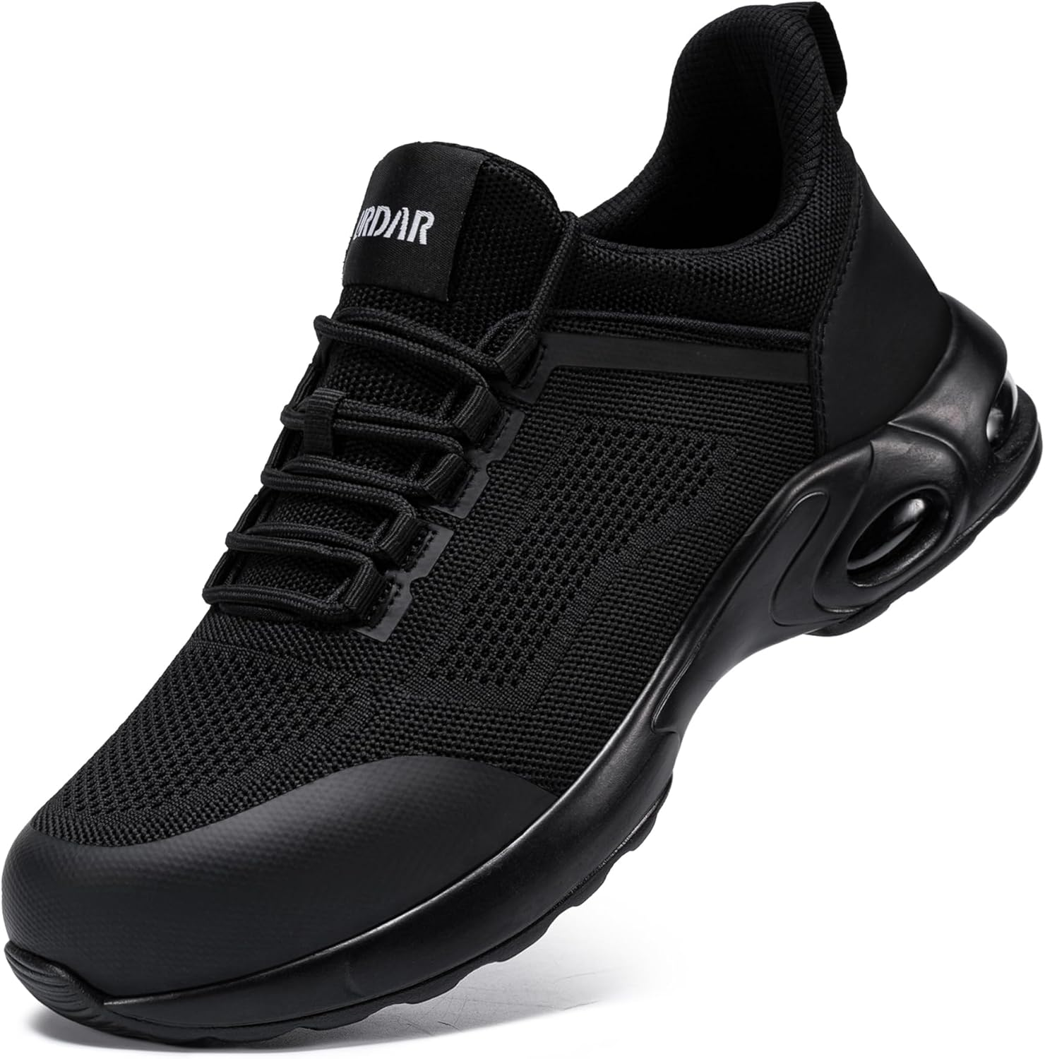 LARNMERN Air Cushion Steel Toe Shoes for Men Wide Women Lightweight Puncture Proof Work Safety Sneakers Breathable Slip Resistant Tennis Shoe