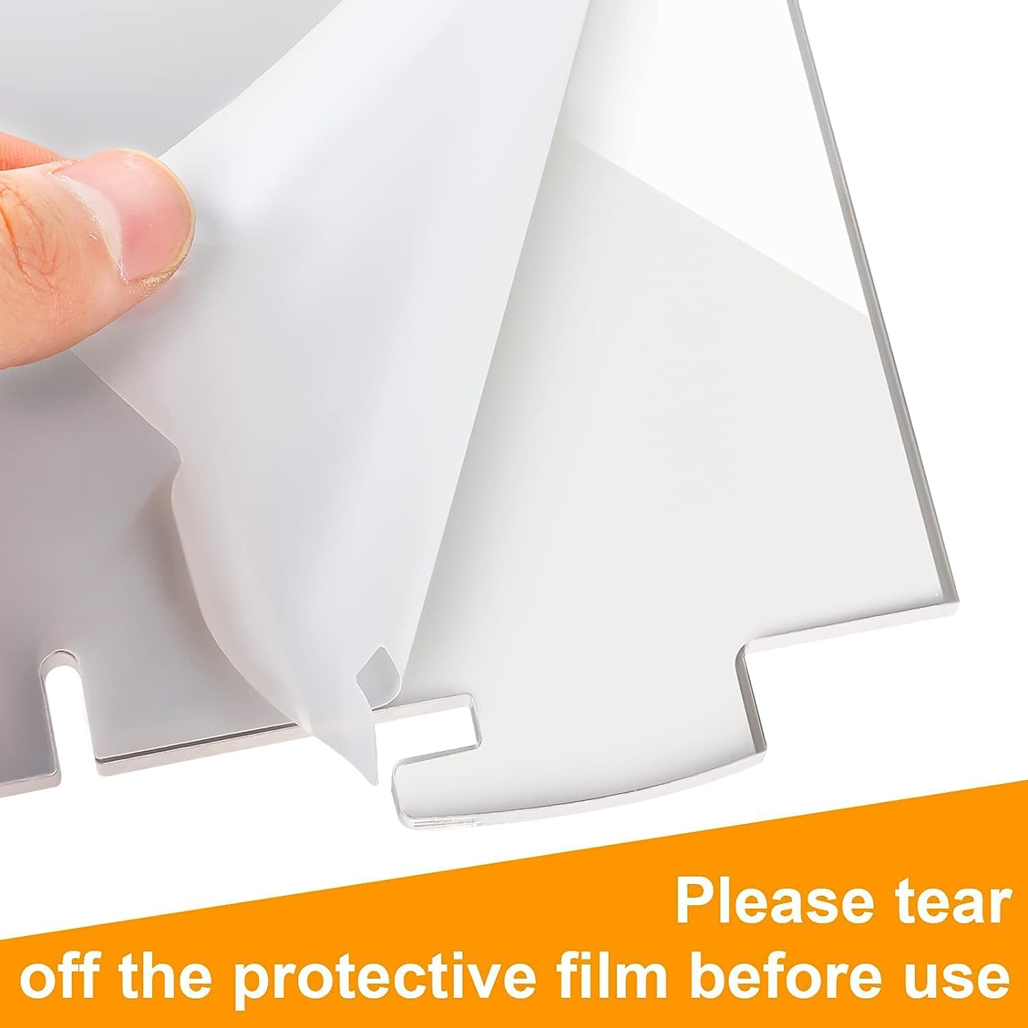 3 Tiers Clear Counter Top Bakery Display Case Pastry Display Cabinet 21.49"X21.92"X11.81" Party Desserts Rack Cake Bread Stand, Food Level PC Panels + Front Doors + Finger Holes + Handel Design image number 2