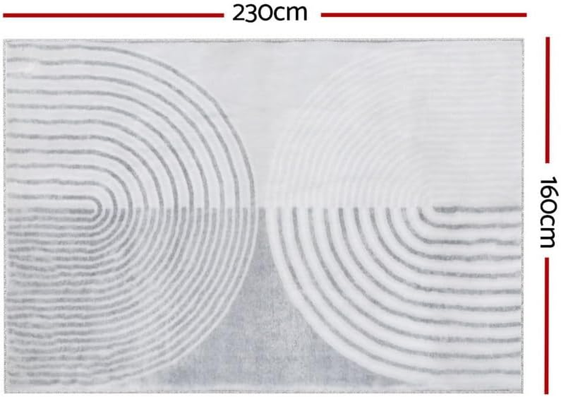 Artiss Floor Rugs, 160 X 230Cm Floors Runner Area Rug for Living Room Large Carpet Mat Home Bedroom Kitchen Decor Outdoor Indoor Accessories, Washable Rectangle Faux Rabbit Fur Easy Care