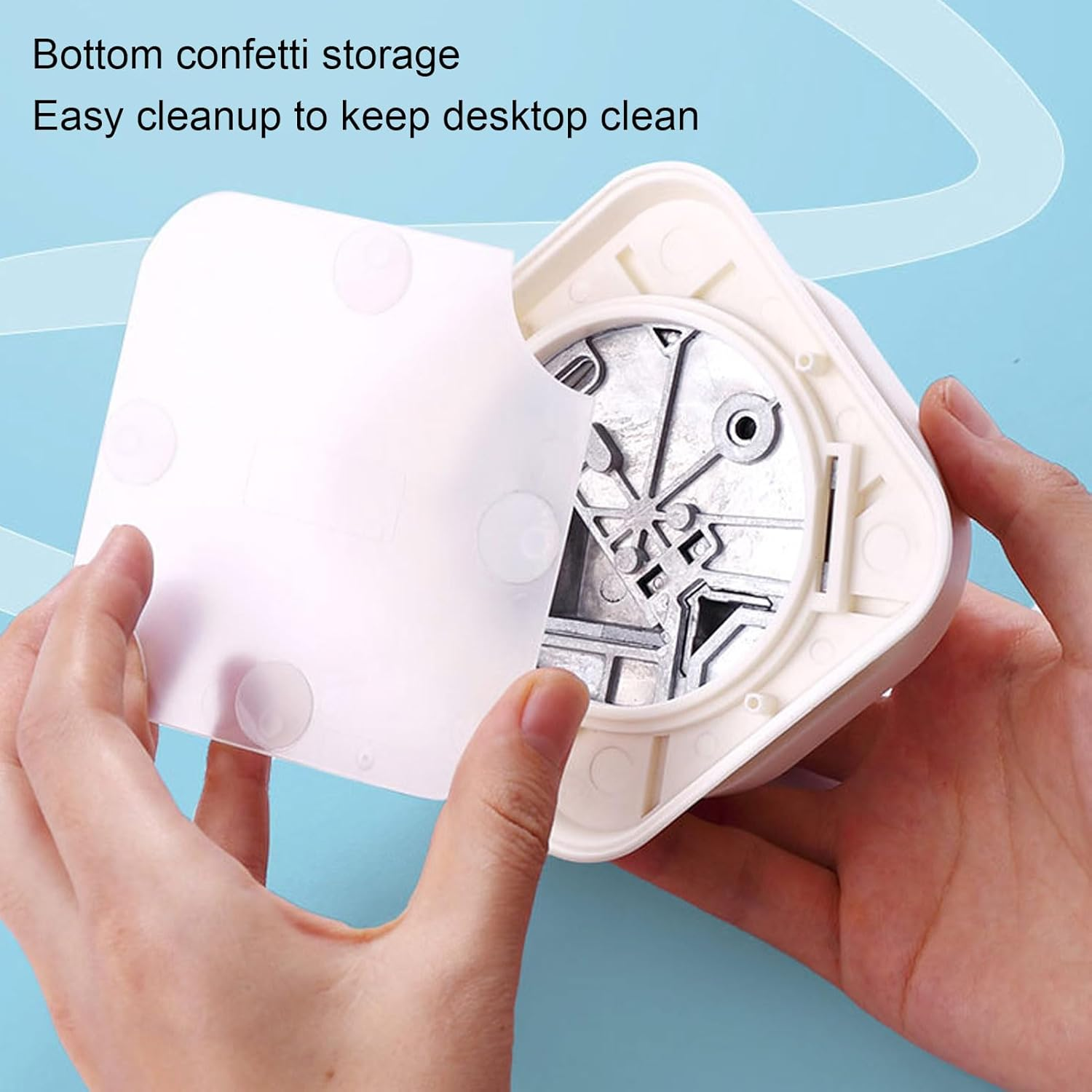 Corner Punch, 3-In-1 Hole Punch and Cutter for Paper Crafts, Scrapbooking, DIY Projects with Bottom Storage for Cleanup, ABS Material, Suitable For image number 6