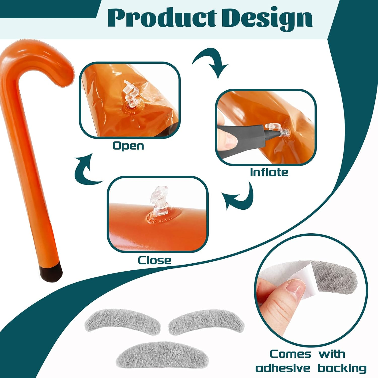 4 PCS 100Th Day of School Costume Old Man Costume,Grandpa Costume Set,Dressing up Old Man Costume Accessories for Kids,Boys,Cosplay Party,Halloween Grey image number 2