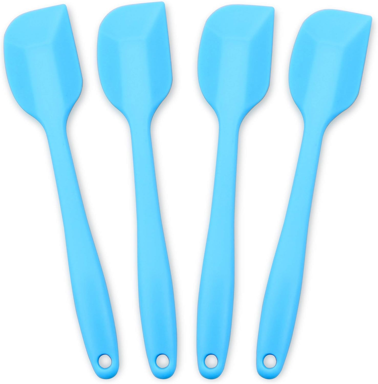 Silicone Spatula 4-Piece Set, Heat-Resistant Spatulas, Non-Stick Rubber Spatulas with Stainless Steel Core