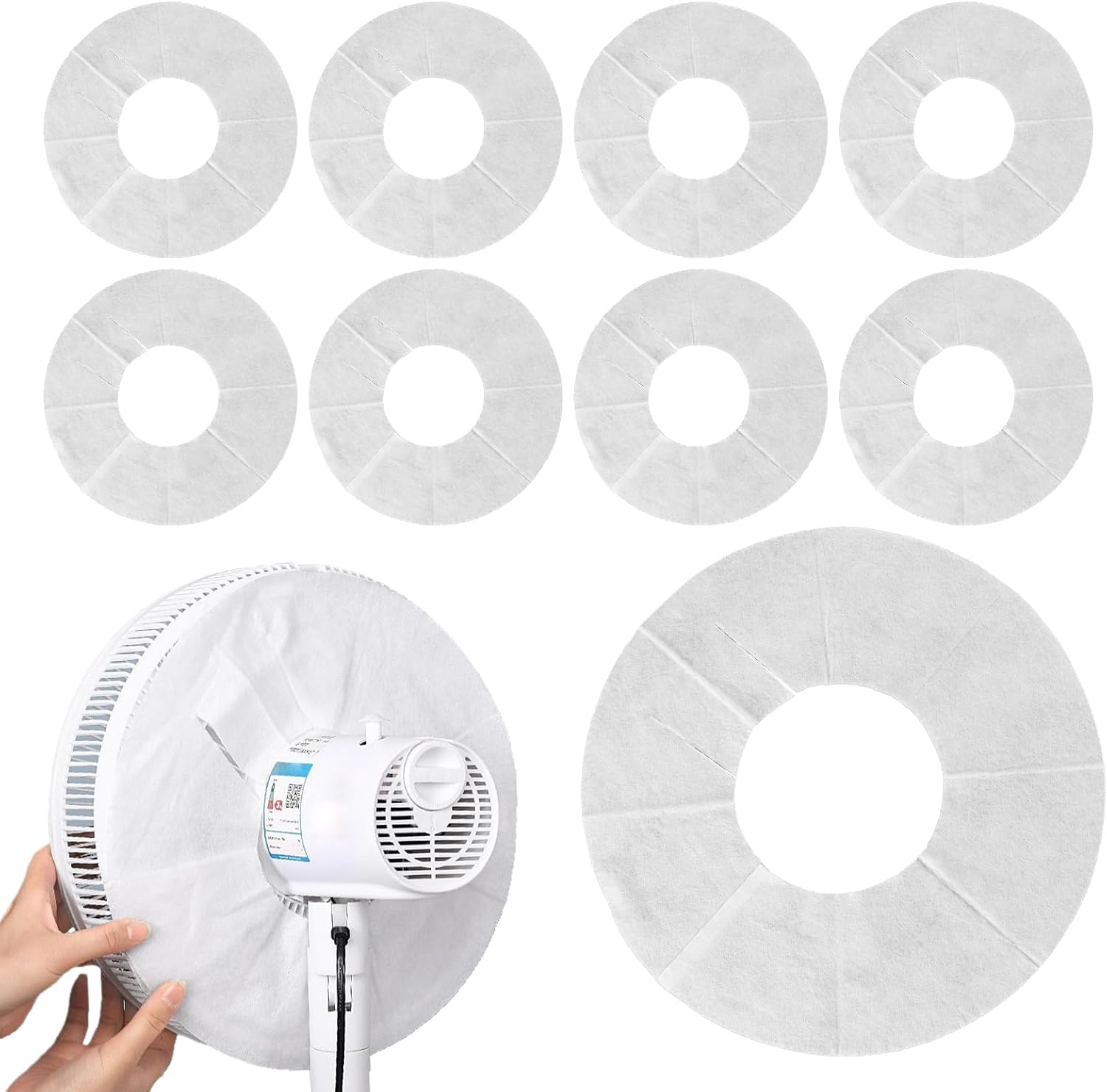 Fan Guard Dust Cover | Damp-Proof Cover for Pedestal Fan - Easy Removal Guard with Breathable Design for Office Desktop Home Colleagues Friends