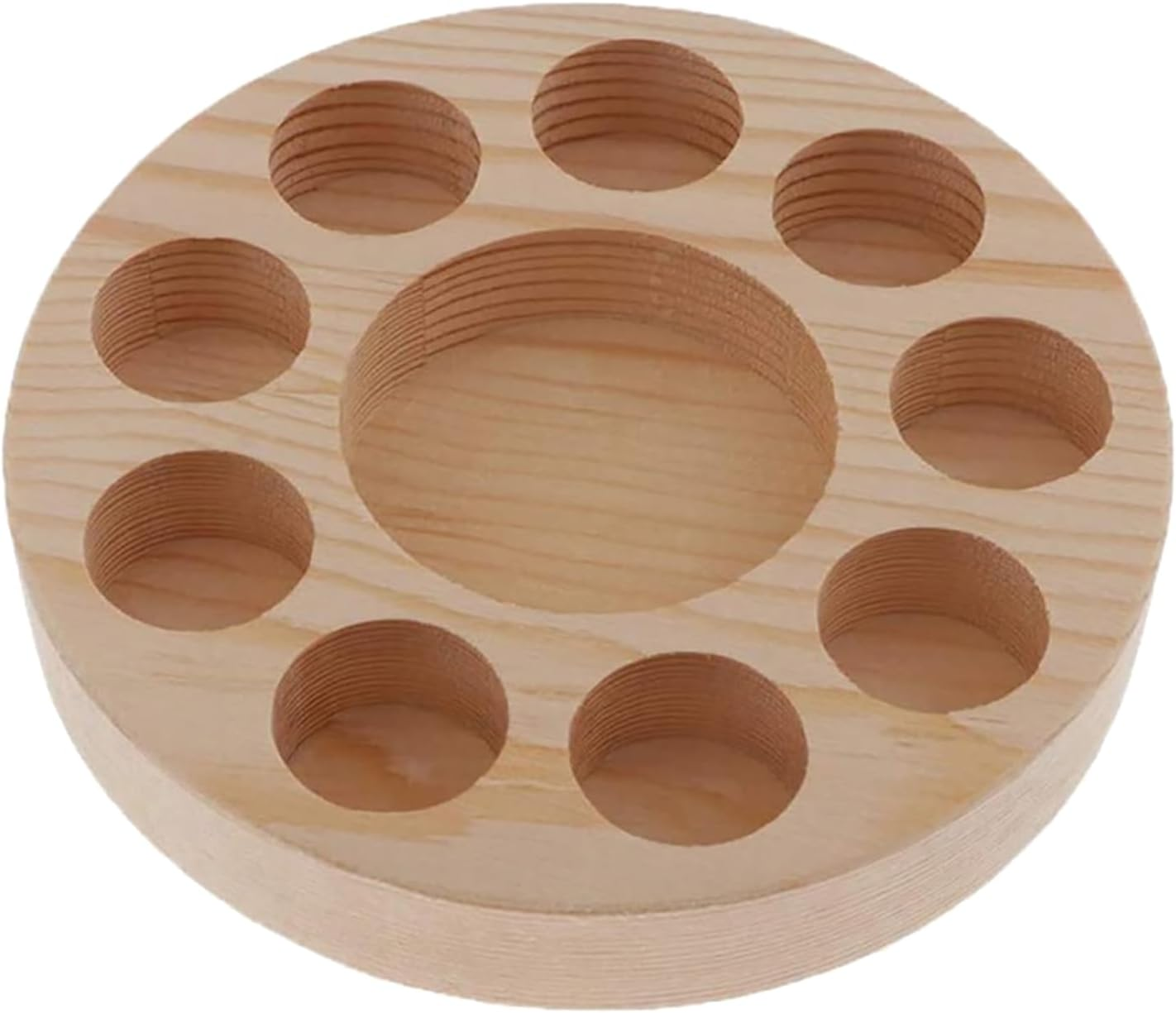 AMZTEMU 3 Packs Essential Oil Holder, Wooden Essential Oil Kit, Essential Oil Storage Organizer Travel Display, Holds 10 Bottles 5 Ml, 10 Ml Sizes