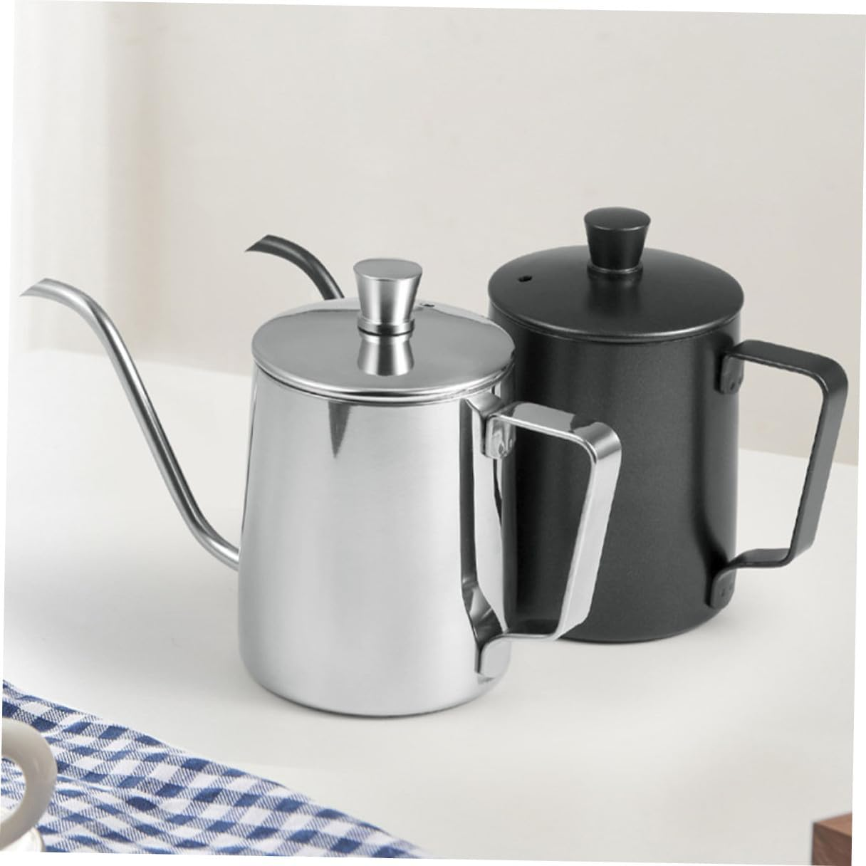 GRADENEVE Stainless Steel Teakettle with Lid Mini Precision Spout Coffee Kettle for Home Brewing Black Tea and Coffee Pot Easy to Clean and Store Practical Design image number 1