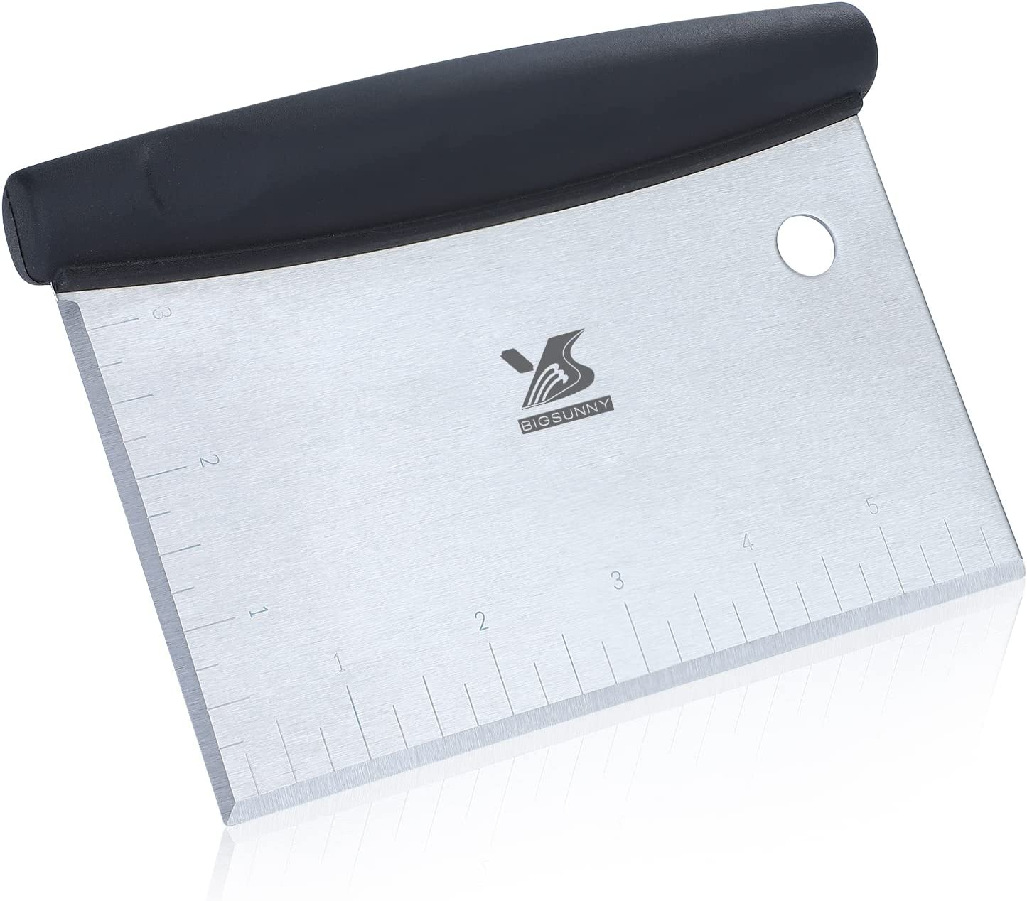 MSY BIGSUNNY Dough Scraper Baking Pastry Cutter Good Grip Pastry Scraper Stainless Steel Dough Cutter image number 4