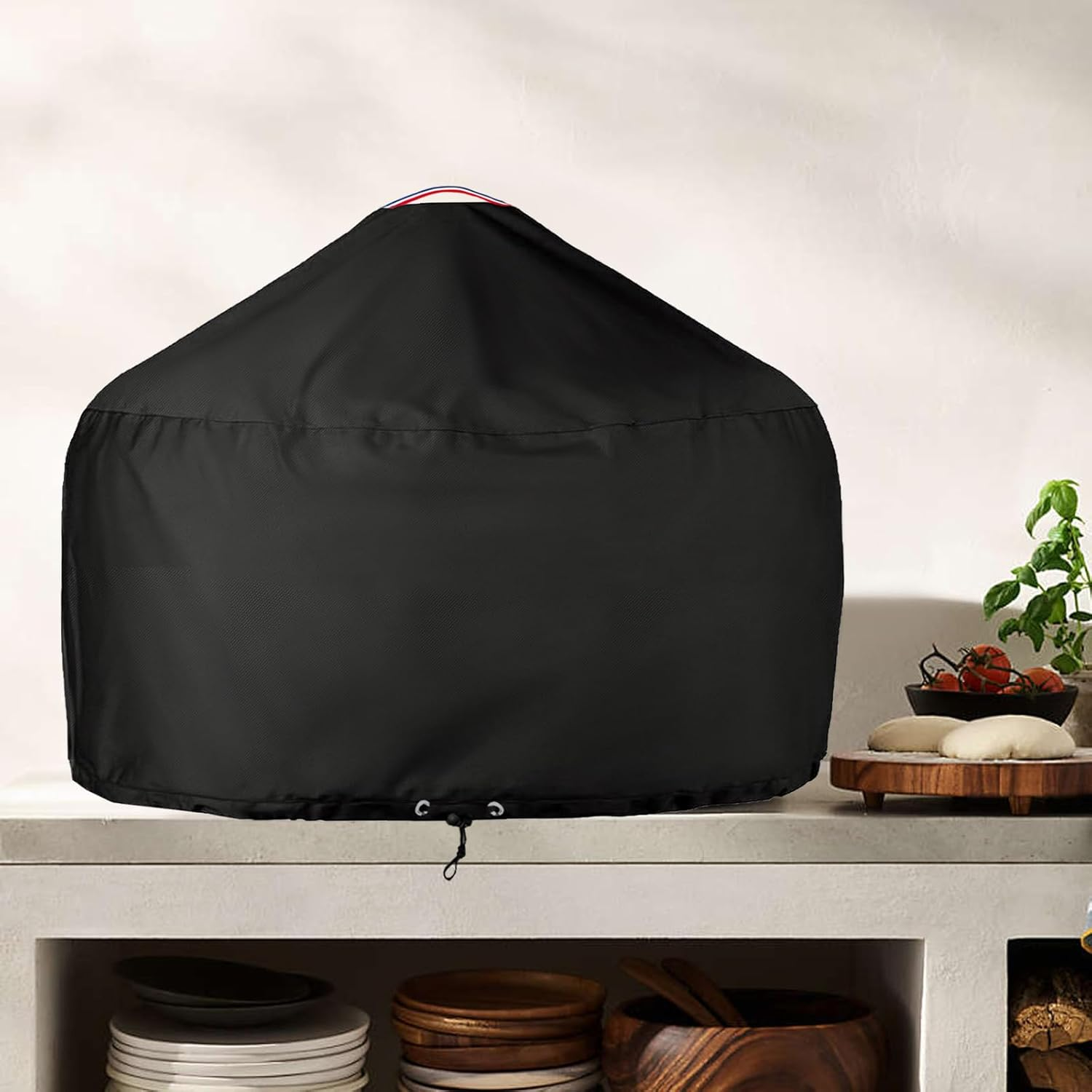 Pizza Oven Cover for Gozney Dome,Heavy Duty 600D Waterproof Cover for Dome Pizza Oven,Black image number 4