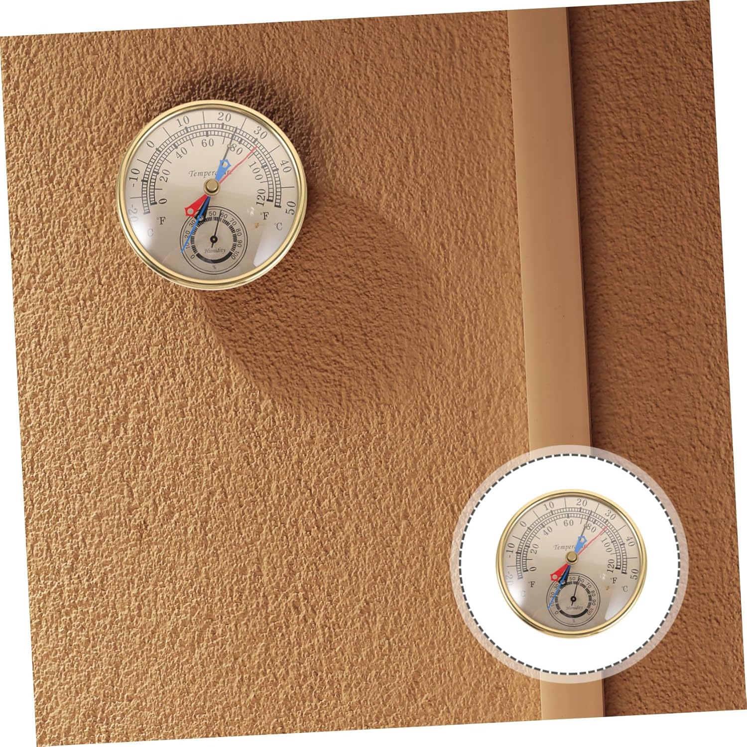DECHOUS Thermometer and Humidity Gauge for Indoor and Outdoor Use, Wall-Mounted Room Thermometer for Greenhouses and Hotbeds, Max-Min Temperature and Humidity Monitoring Tool image number 3