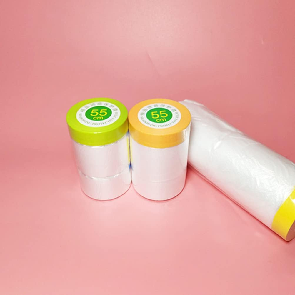 Iplusmile 6Rolls Painters Paper Masking Film for Automotive Painting Covering Efficient Protective Cover for Furniture Appliances image number 4