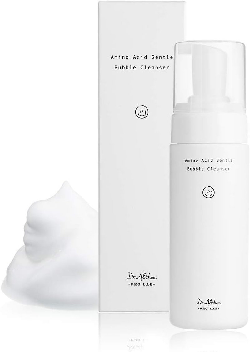 Dr.Althea Amino Acid Gentle Bubble Cleanser | Foam Cleanser | Daily Gentle Face Wash for Sensitive Skin | Vegan Korean Skin Care | 4.73 Fl Oz