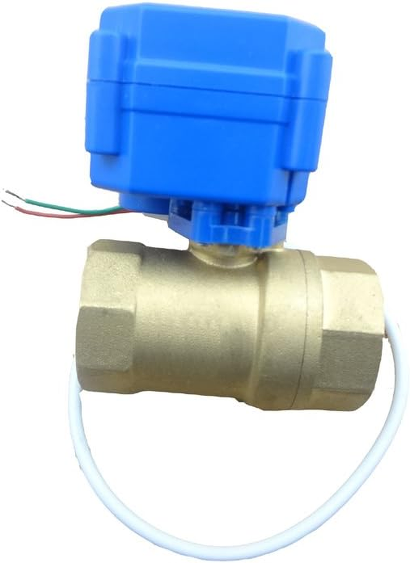 MISOL 1 Pcs of Motorized Ball Valve G3/4" DN20 (Reduce Port) / 12VDC / 2 Way/Electrical Valve image number 2