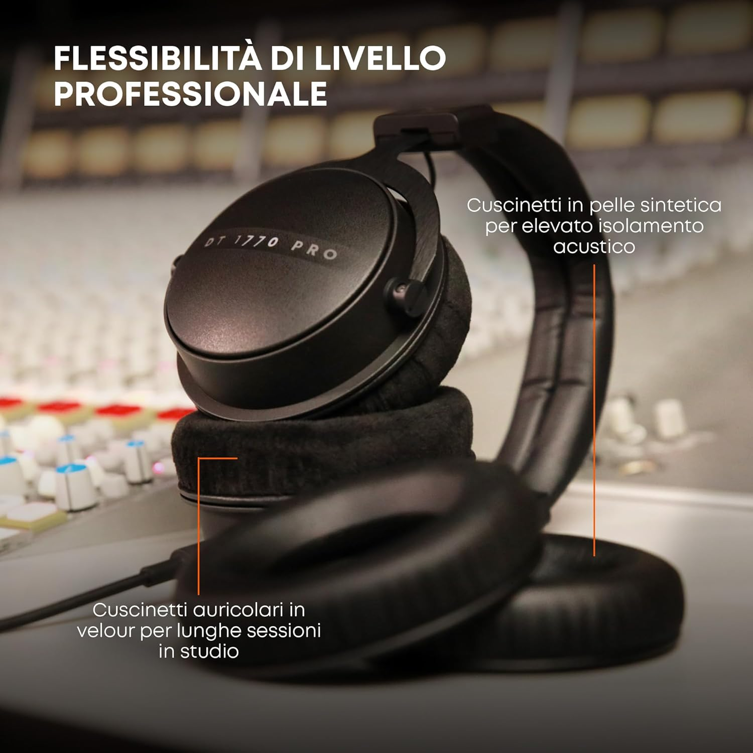 Beyerdynamic DT 1770 PRO MK II 30 Ohm Reference Quality Closed Headphone - Black image number 3