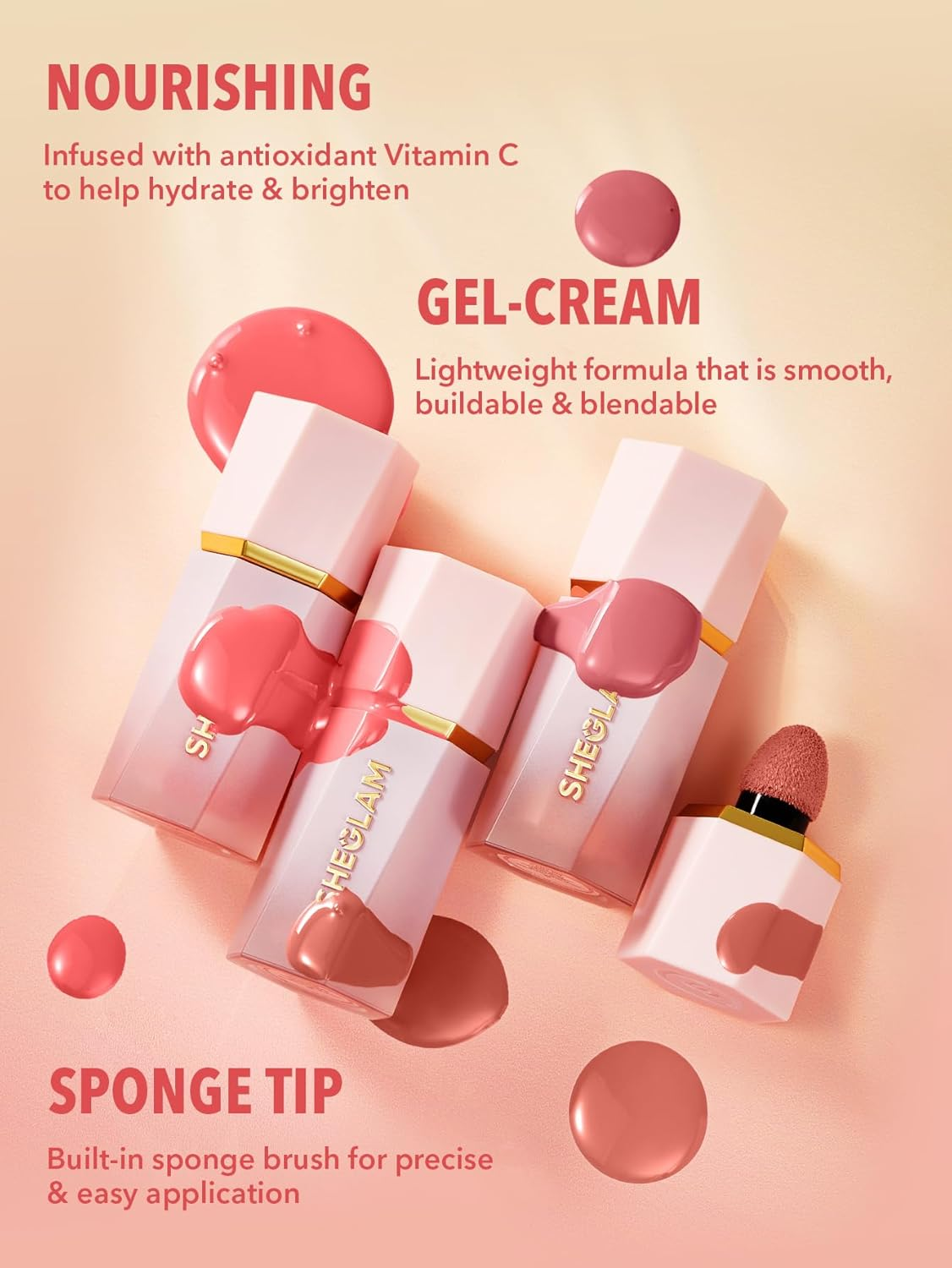 SHEGLAM Color Bloom Liquid Blush for Cheeks Finish Cutie Pie image number 1