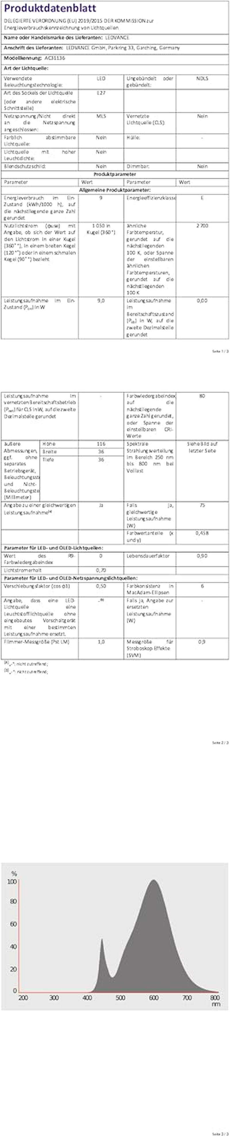 OSRAM LED Lamp with E27 Base, Warm White (2700K), Stick Shape, 10W, Replacement for 75W Bulb, Frosted, LED Star Stick, 6-Pack image number 6