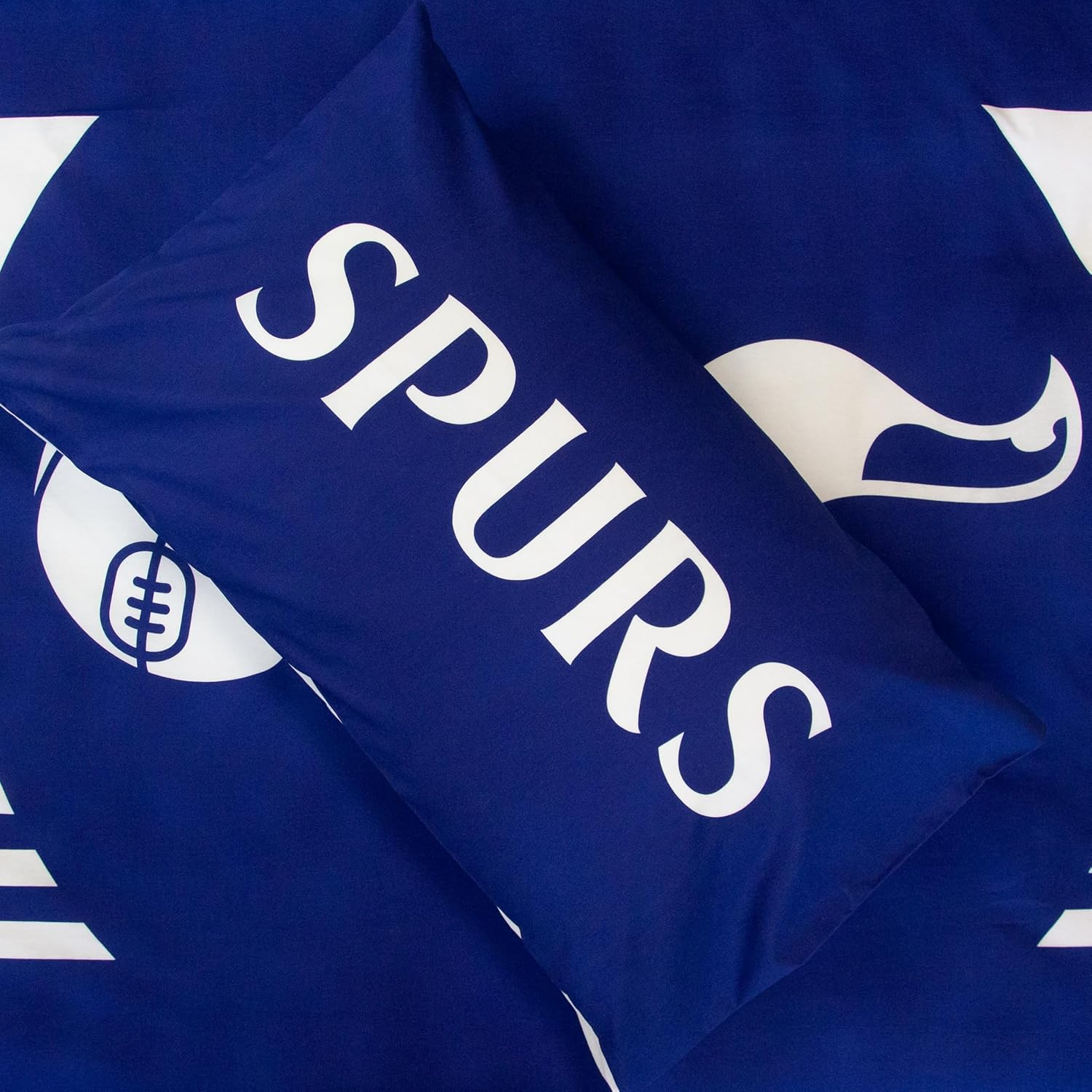 Character World Tottenham Hotspur FC Official Single Duvet Cover Set, Line Design | Blue Reversible 2 Sided Football Bedding Cover Official Merchandise Including Matching Pillow Case | Polycotton image number 1