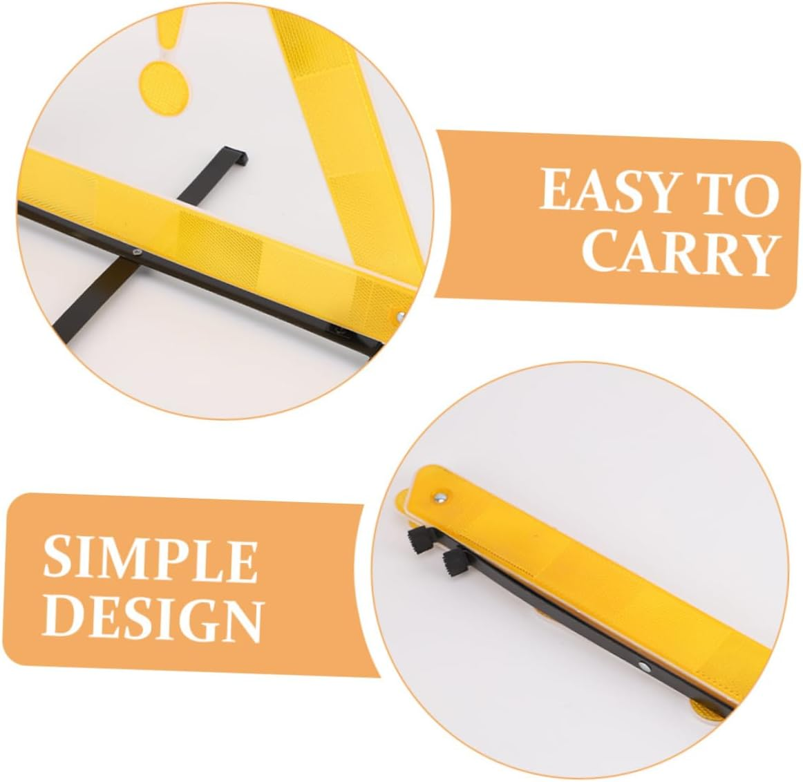 ULTECHNOVO Warning Triangle Road Safety Kit Foldable Reflective Roadside Triangles for Car Emergencies for Roadside Safety for Parking Warning image number 2