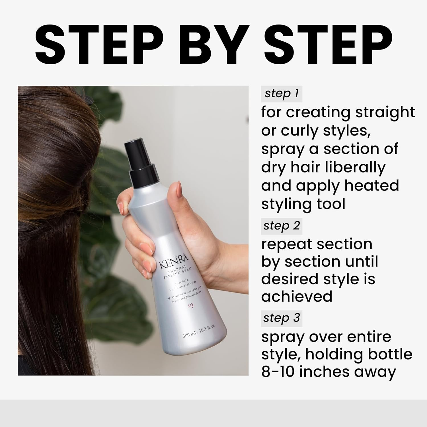 Thermal Styling Spray Firm Hold #19 by Kenra for Women - 10.1 Oz Spray image number 2