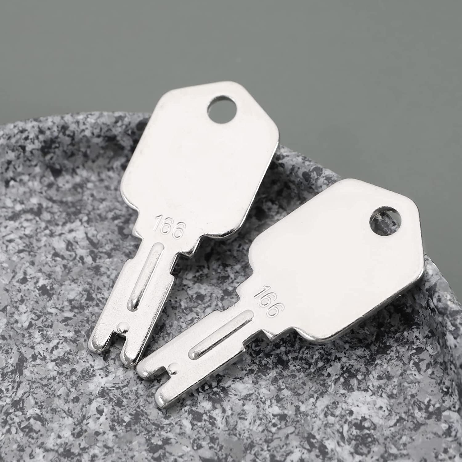 Ecsing 10PCS Forklift Keys 166 1430 186304 51335040 A214062 Ignition Keys Compatible with Clark Compatible with Hyster Compatible with Yale Heavy Equipment Keys image number 5