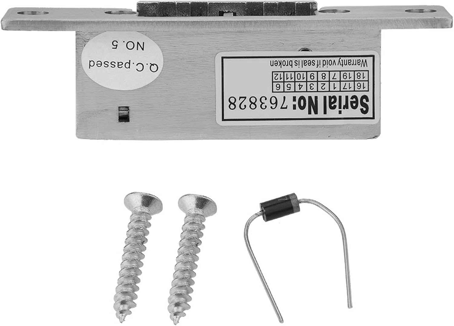 Electric Strike Door Lock, Adjustable Narrow Type Lock with Double Unlock Mode, Access Control, Embedded Installation, for Home Office Building image number 4