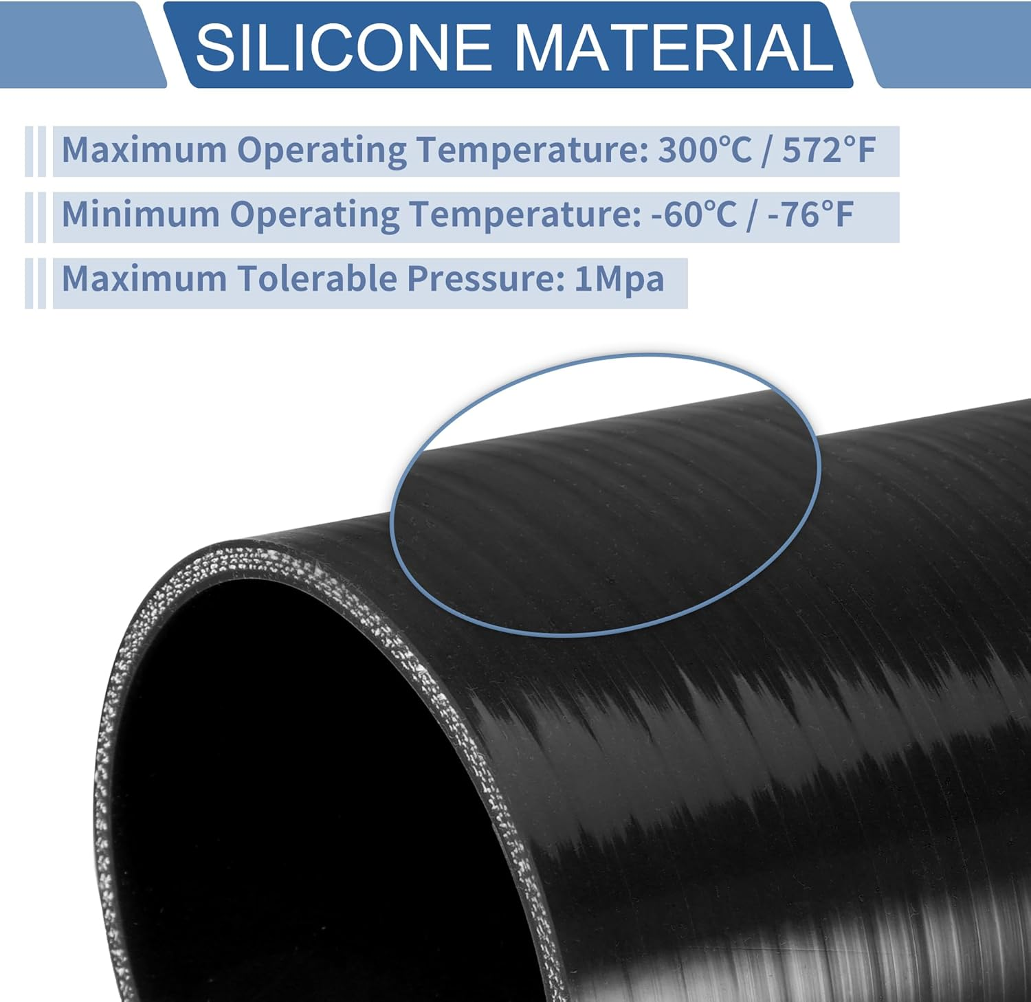 X AUTOHAUX 1 Pcs 30Mm Length 8Mm/0.31" ID Black Car Silicone Hose End Cap Silicone Reinforced Blanking Cap for Bypass Tube Universal image number 6