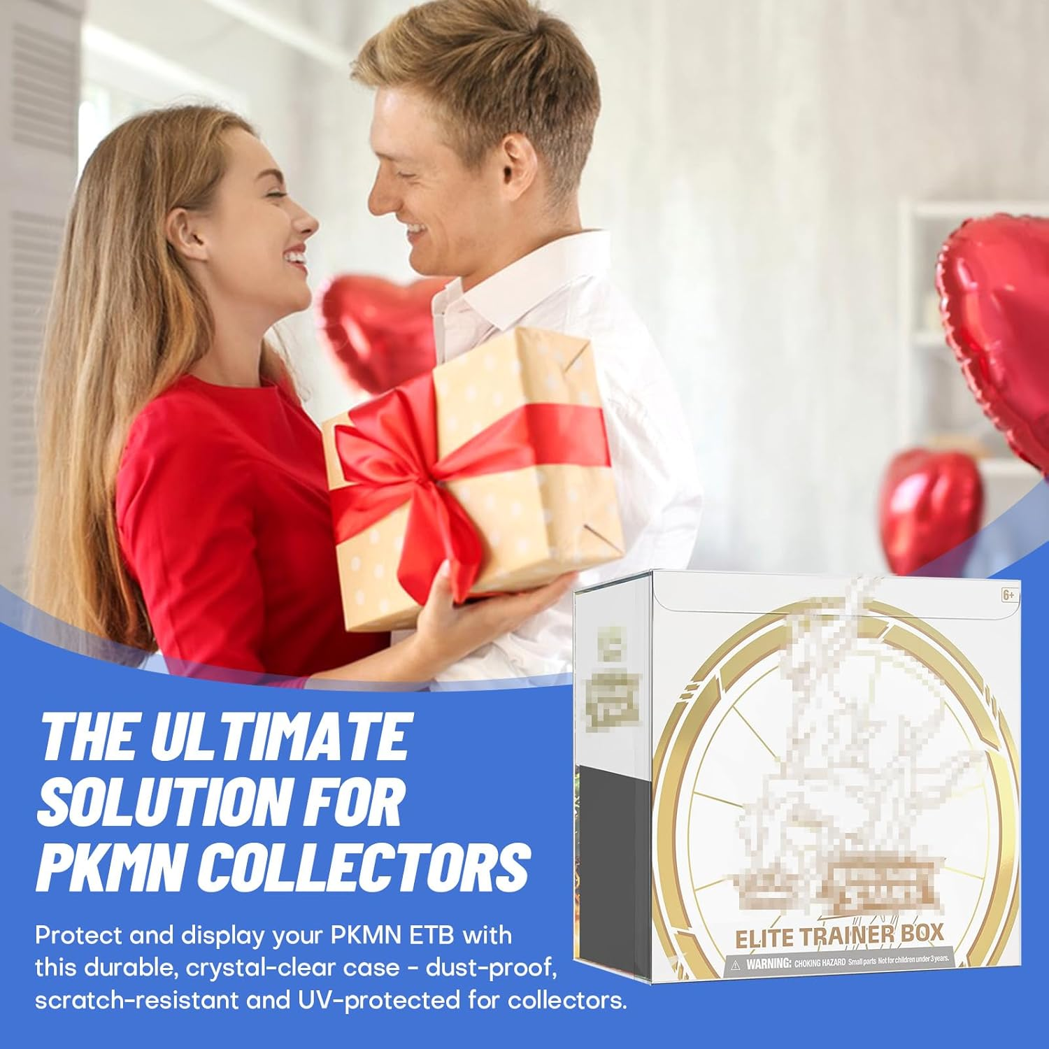 5 Pack Clear PKMN ETB Protector Case, PKMN Elite Trainer Box Protector, PET Plastic Display Box Protector for Collectors Gifts Elite Trainer Boxes - 0.5Mm Thick (Pack of 5) image number 2