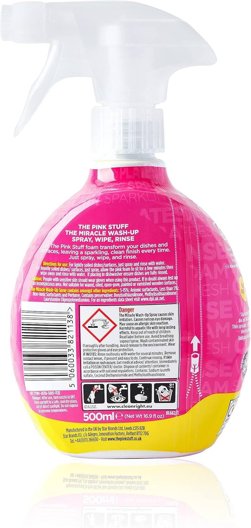 Stardrops - the Pink Stuff - the Miracle Wash up Spray Bundle (2 Wash up Sprays) image number 5