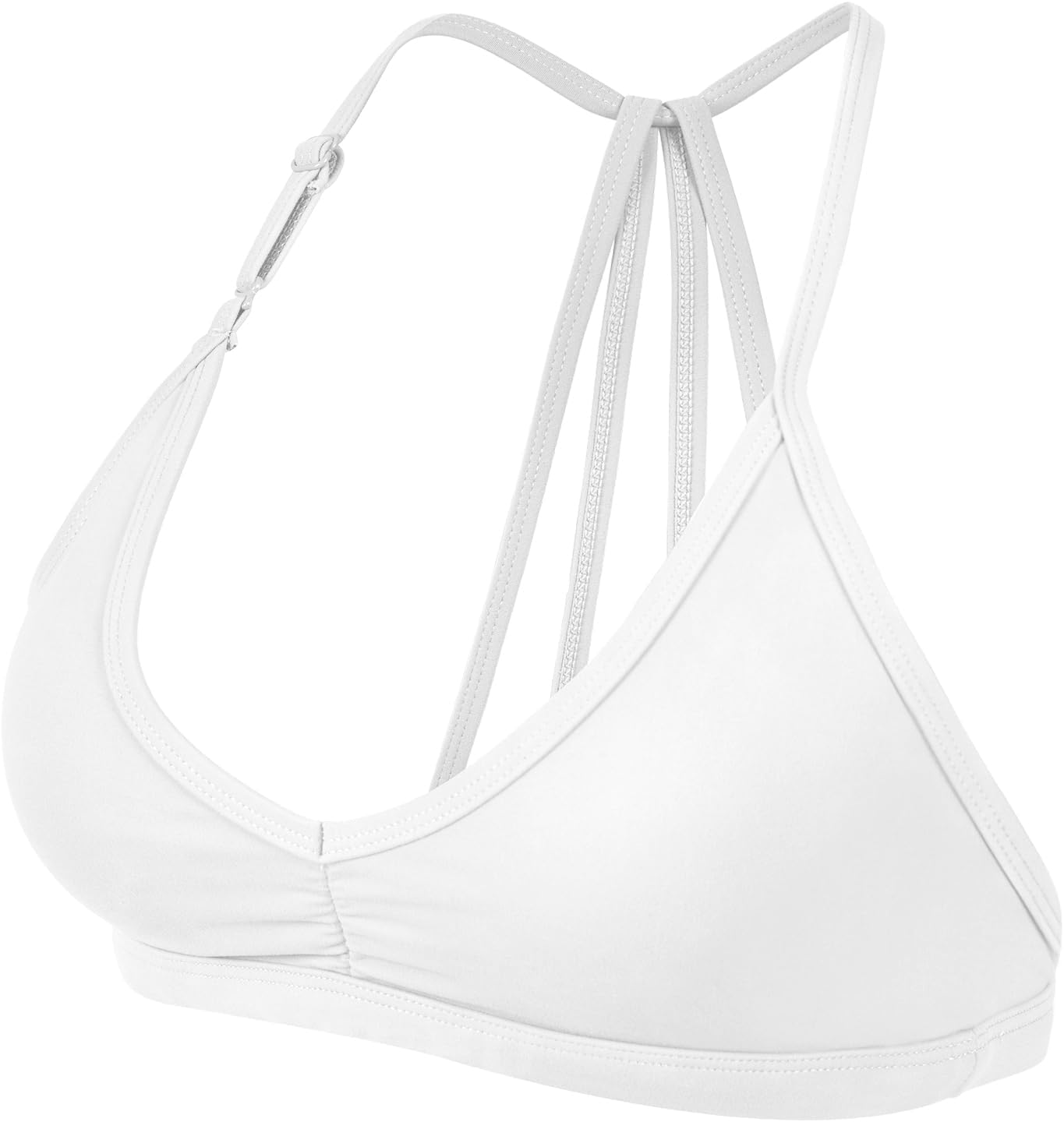 YEOREO Sports Bras for Women Padded Backless Workout Bra Karlena Low Impact Criss Cross Yoga Crop Tank Top