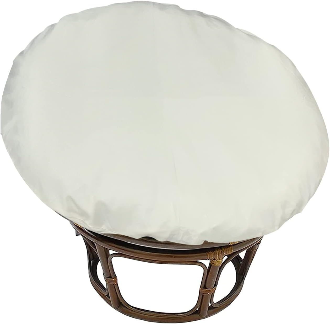 TDHLW Papasan Chair Cushion Covers Only, Outdoor Indoor Cushion Waterproof Slipcover for Papasan Chair Cushion, Removable Zippered Papasan Cushion Cover,Waterproof Dark Gray, Fits a 47-51 Inch